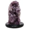 Amethyst Lamp on Marble Base - Purple LED Bulb N2271 | Crystal Factory