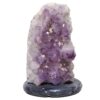 Amethyst Lamp on Marble Base - Purple LED Bulb N2277 | Crystal Factory