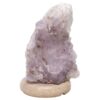Amethyst Lamp on Marble Base - Purple LED Bulb N2282 | Crystal Factory