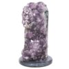 Amethyst Lamp on Marble Base - Purple LED Bulb N2287 | Crystal Factory