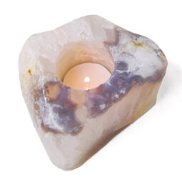 Natural River Agate Tealight Candle Holder 16 Natural River Agate Tealight Candle Holder | Crystal Factory