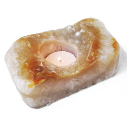 Natural River Agate Tealight Candle Holder 18 Natural River Agate Tealight Candle Holder | Crystal Factory