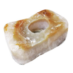 Natural River Agate Tealight Candle Holder 19 Natural River Agate Tealight Candle Holder | Crystal Factory