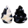 Madagascar Orca Agate Flame Set of 2 P2136 | Crystal Factory