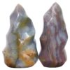 Madagascar Ocean Jasper Flame Set 2 P2148 | Crystal Factory