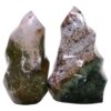 Madagascar Ocean Jasper Flame Set 2 P2149 | Crystal Factory
