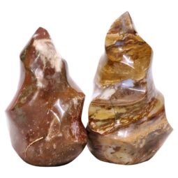 Madagascar Ocean Jasper Flame Set 2 P2152 | Crystal Factory
