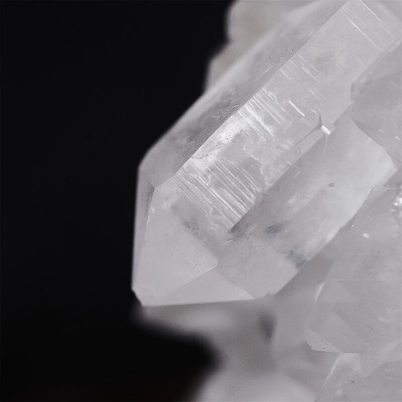 7.7kg Clear Quartz Cluster on Timber Stand 12cm S1574 6 Clear Quartz Cluster on Timber Stand 12cm S1574 | Crystal Factory