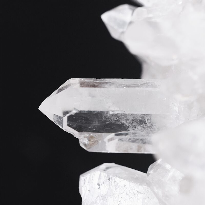 6.3kg Clear Quartz Cluster on Timber Stand 12cm S1576 6 Clear Quartz Cluster on Timber Stand 12cm S1576 | Crystal Factory