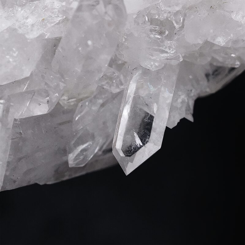 6.2kg Clear Quartz Cluster on Timber Stand 12cm S1579 7 Clear Quartz Cluster on Timber Stand 12cm S1579 | Crystal Factory