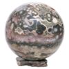 Ocean Jasper Sphere with 14cm Timber Display Stand and Matching Concave Base T3095 | Crystal Factory