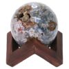 Ocean Jasper Sphere with 8cm Timber Display Stand T3100 | Crystal Factory