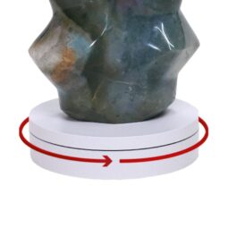 Ocean Jasper Polished Flame w/ Electric Rotating Base T3103 | Crystal Factory