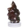 Ocean Jasper Polished Flame w/ Electric Rotating Base T3104 | Crystal Factory