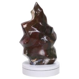 Ocean Jasper Polished Flame w/ Electric Rotating Base T3104 | Crystal Factory