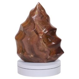 Ocean Jasper Polished Flame w/ Electric Rotating Base T3106 | Crystal Factory