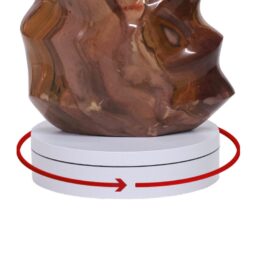 Ocean Jasper Polished Flame w/ Electric Rotating Base T3106 | Crystal Factory