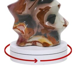 Ocean Jasper Polished Flame w/ Electric Rotating Base T3107 | Crystal Factory
