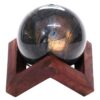 Labradorite Sphere with Timber Display 8cm Stand T3112 | Crystal Factory