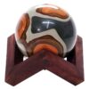 Polychrome Jasper Sphere with Timber Display 8cm Stand T3122 | Crystal Factory