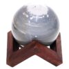 Ocean Jasper Sphere with Timber Display 8cm Stand T3126 | Crystal Factory