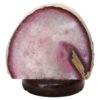 4.2kg Pink Agate Crystal Lamp with Wooden Base - Purple LED - J2200 2 Pink Agate Crystal Lamp with Wooden Base - Purple LED - J2200 | Crystal Factory
