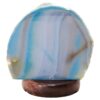 2.7kg Blue Agate Crystal Lamp with Wooden Base - Blue LED - K1219 2 Blue Agate Crystal Lamp with Wooden Base - Blue LED - K1219 | Crystal Factory