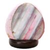 3.5kg Pink Agate Crystal Lamp with Wooden Base - Purple LED - K1225 2 Pink Agate Crystal Lamp with Wooden Base - Purple LED - K1225 | Crystal Factory