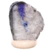 4.1kg Blue Agate Crystal Lamp with Marble Base - Blue LED - K1236 2 Blue Agate Crystal Lamp with Marble Base - Blue LED - K1236 | Crystal Factory