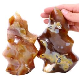 Madagascar Carnelian Flame Set 2 P2155 | Crystal Factory