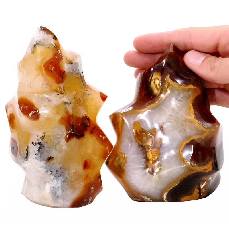 2.2 Madagascar Carnelian Flame Set 2 P2156 4 Madagascar Carnelian Flame Set 2 P2156 | Crystal Factory
