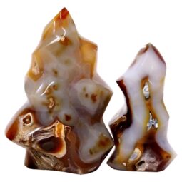 Madagascar Carnelian Flame Set 2 P2157 | Crystal Factory