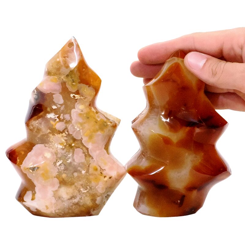 1.4 Madagascar Carnelian Flame Set 2 P2158 4 Madagascar Carnelian Flame Set 2 P2158 | Crystal Factory