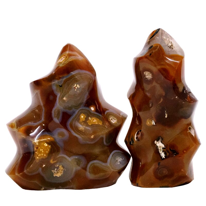 1.1 Madagascar Carnelian Flame Set 2 P2159 3 Madagascar Carnelian Flame Set 2 P2159 | Crystal Factory