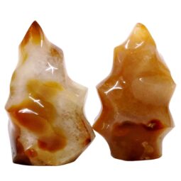 Madagascar Carnelian Flame Set 2 P2160 | Crystal Factory