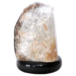 Crystal Quartz River Agate Lamp - White LED Bulb P2163 | Crystal Factory