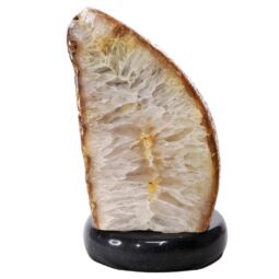 Crystal Quartz River Agate Lamp - White LED Bulb P2164 | Crystal Factory