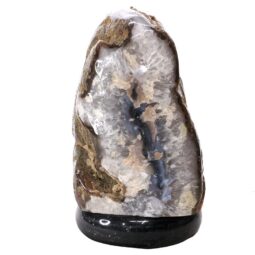 Crystal Quartz River Agate Lamp - White LED Bulb P2166 | Crystal Factory