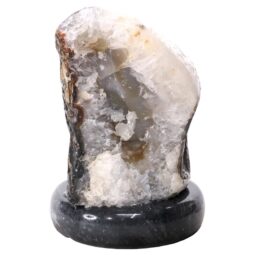 Crystal Quartz River Agate Lamp - White LED Bulb P2169 | Crystal Factory