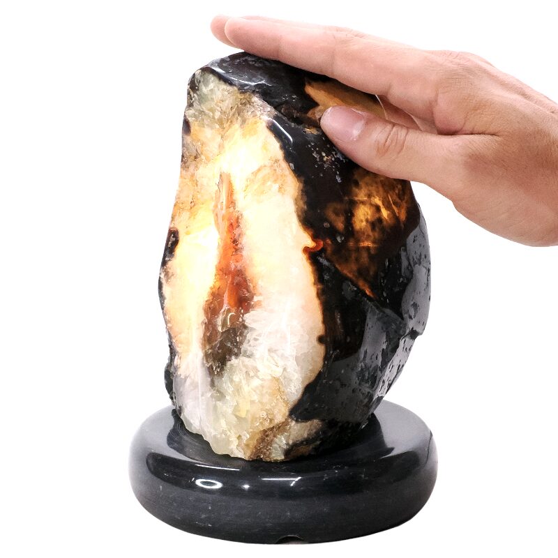 3kg Crystal Quartz River Agate Lamp - White LED Bulb P2171 4 Crystal Quartz River Agate Lamp - White LED Bulb P2171 | Crystal Factory