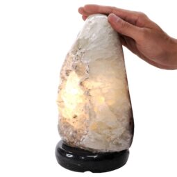Crystal Quartz River Agate Lamp - White LED Bulb P2172 | Crystal Factory