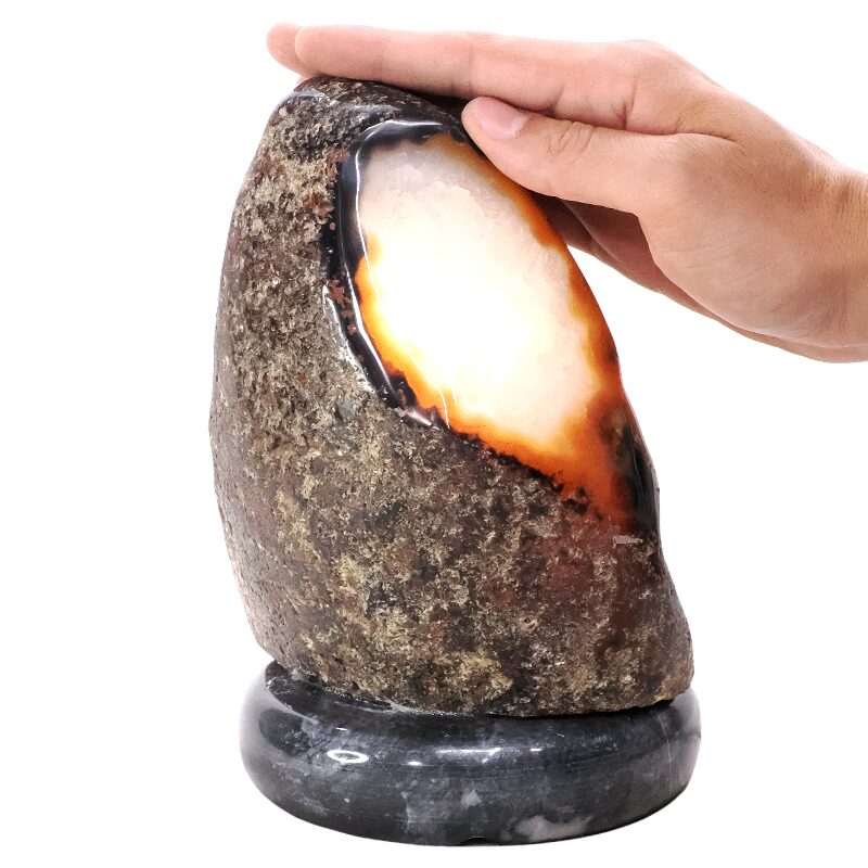 3.7kg Crystal Quartz River Agate Lamp - White LED Bulb P2173 4 Crystal Quartz River Agate Lamp - White LED Bulb P2173 | Crystal Factory