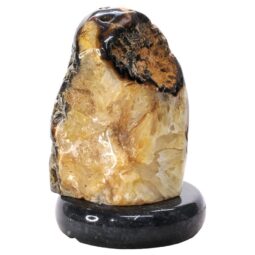 Crystal Quartz River Agate Lamp - White LED Bulb P2174 | Crystal Factory