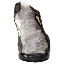 Crystal Quartz River Agate Lamp - White LED Bulb P2179 | Crystal Factory