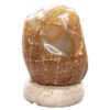 Crystal Quartz River Agate Lamp - White LED Bulb P2181 | Crystal Factory