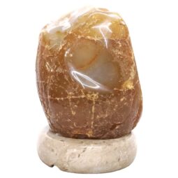 Crystal Quartz River Agate Lamp - White LED Bulb P2181 | Crystal Factory