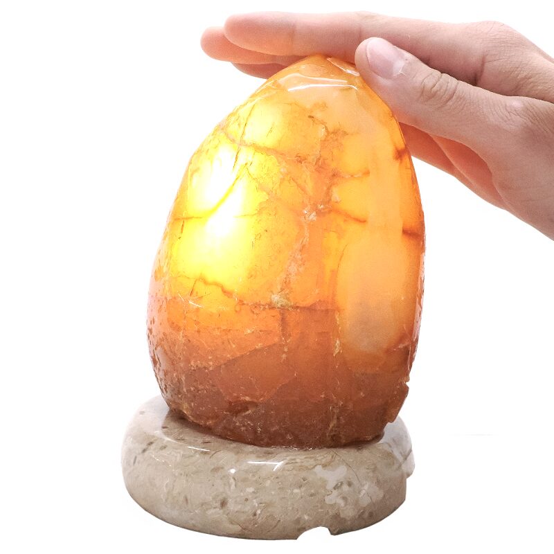 2.1kg Crystal Quartz River Agate Lamp - White LED Bulb P2181 4 Crystal Quartz River Agate Lamp - White LED Bulb P2181 | Crystal Factory