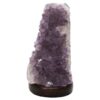 Amethyst Lamp on Marble Base - White LED Bulb P2182 | Crystal Factory
