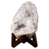 Calcite Geode on Timber Stand 12cm S1584 | Crystal Factory