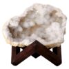 Calcite Geode on Timber Stand 12cm S1590 | Crystal Factory